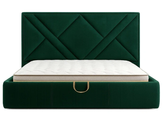 Lit double capitonné luxe